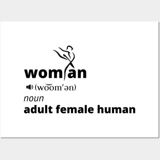 Woman Noun Adult Female Human Posters and Art